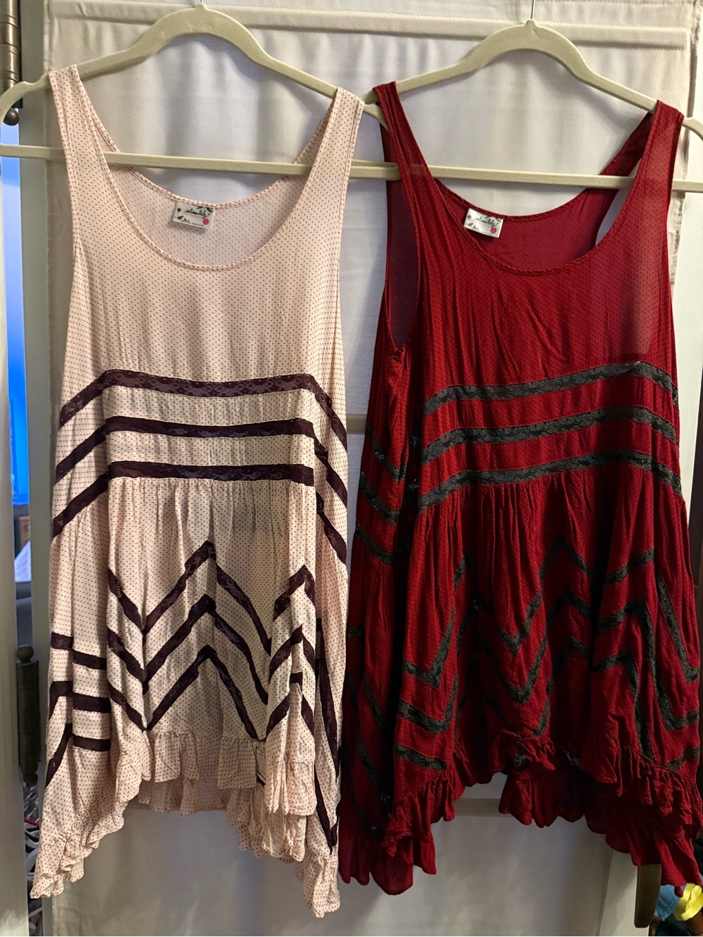 2 Intimately Free People Lace Trapeze Slip
